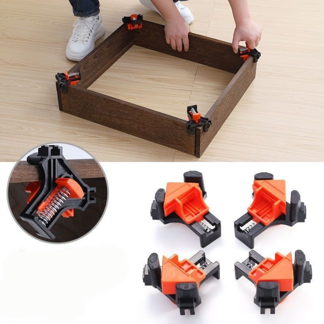 Woodworking Basics - 4pcs 90° Right Angle Clamp Fixing
