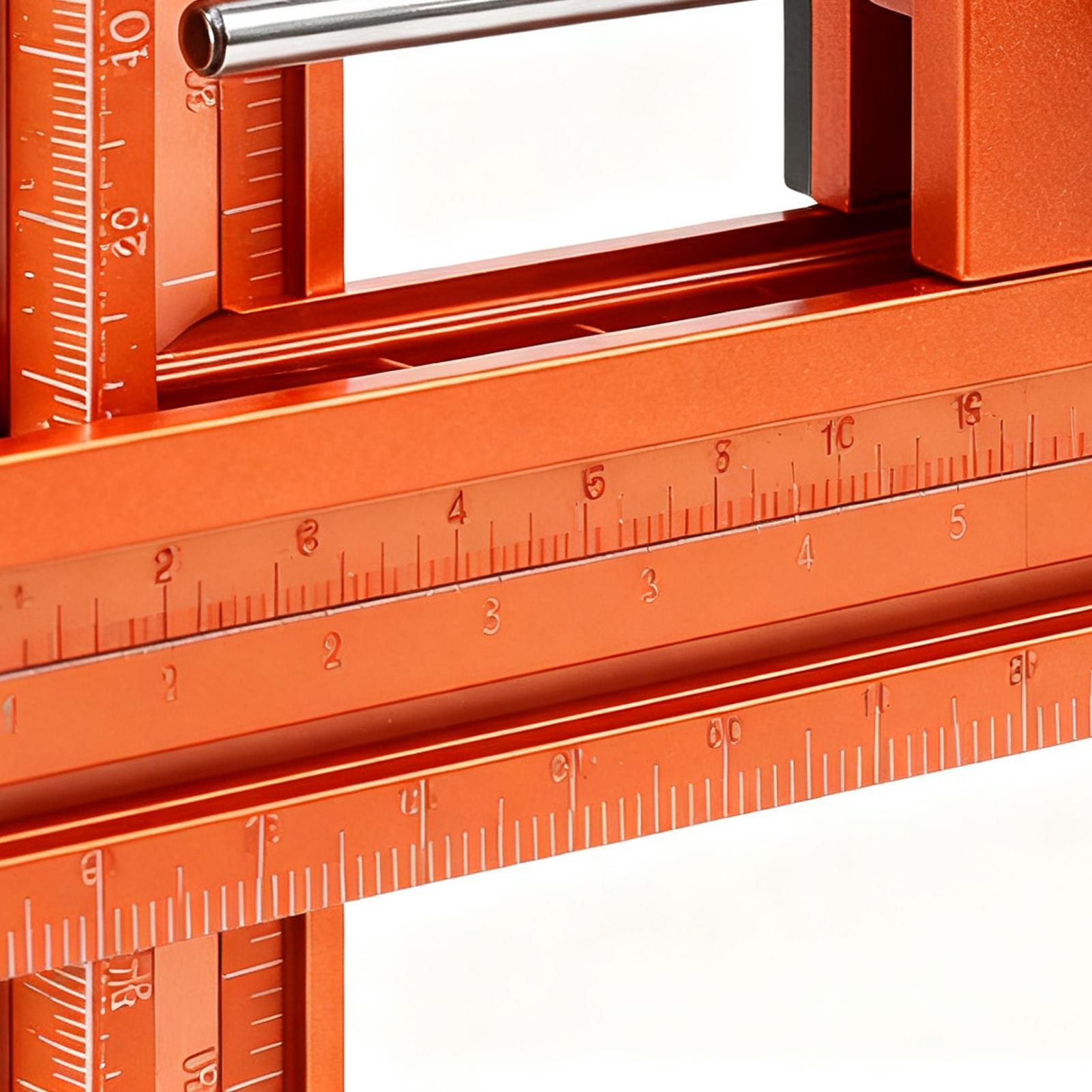 Woodworking Ruler - Woodworking Ruler Magnetic Base 4-Sided Tool