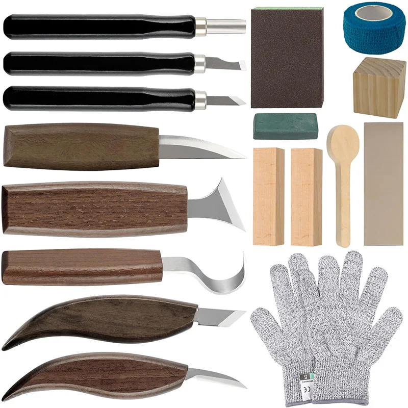 Woodworking Kits For Adults - Wood Carving Kit 17Pcs Wood Carving