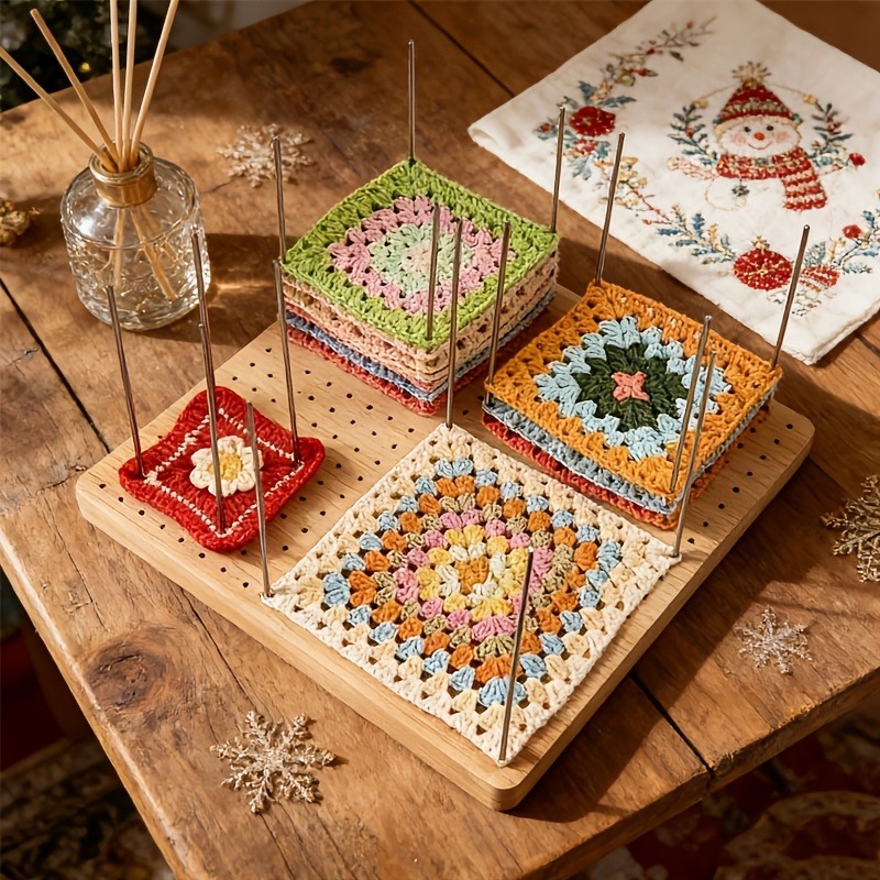 Woodworking Basics - Wooden Crochet Shaping Board, Square Threading