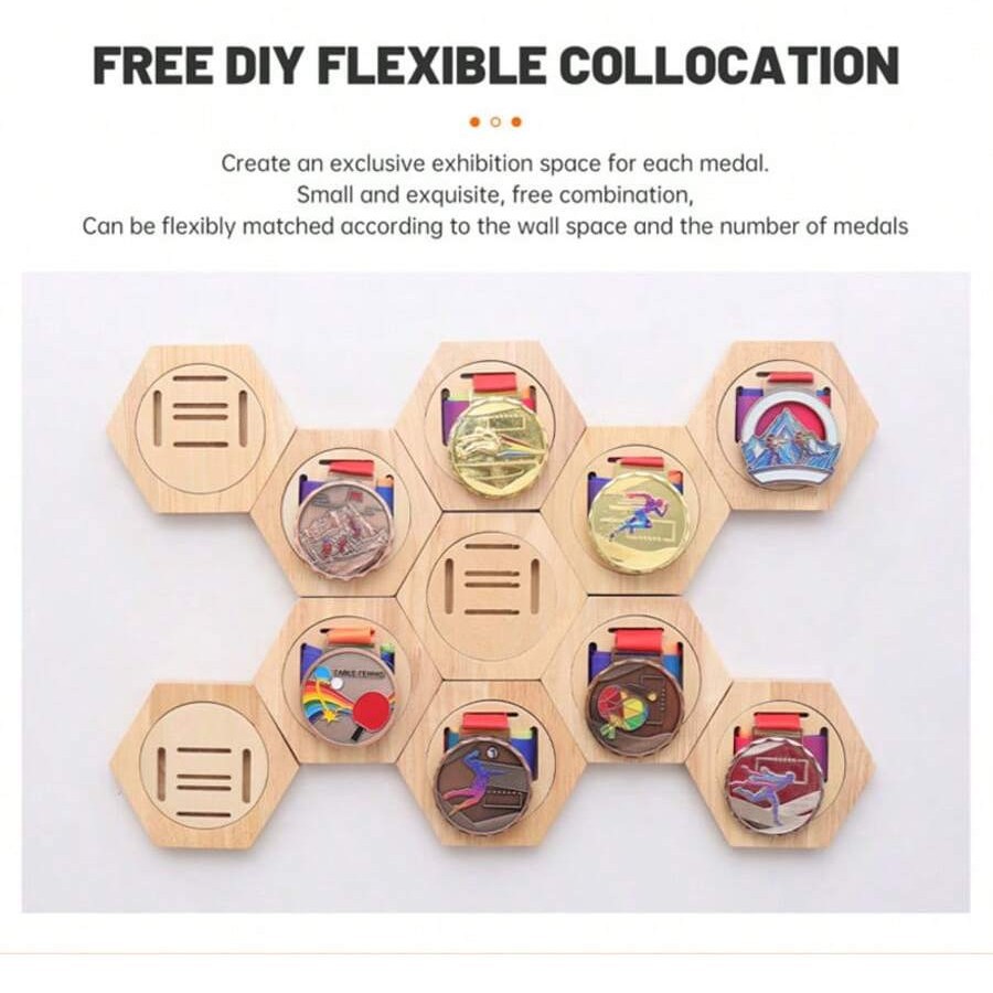 DIY Honeycomb Medal Wall Mount - đánh giá và giá Woodworking Room