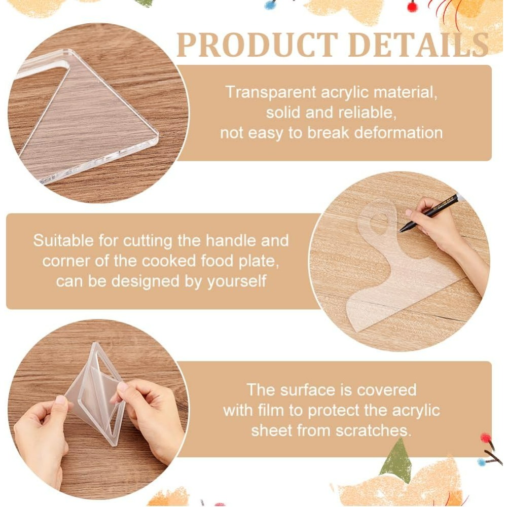 7Pcs Charcuterie Template Acry - đánh giá và giá Woodworking Basics