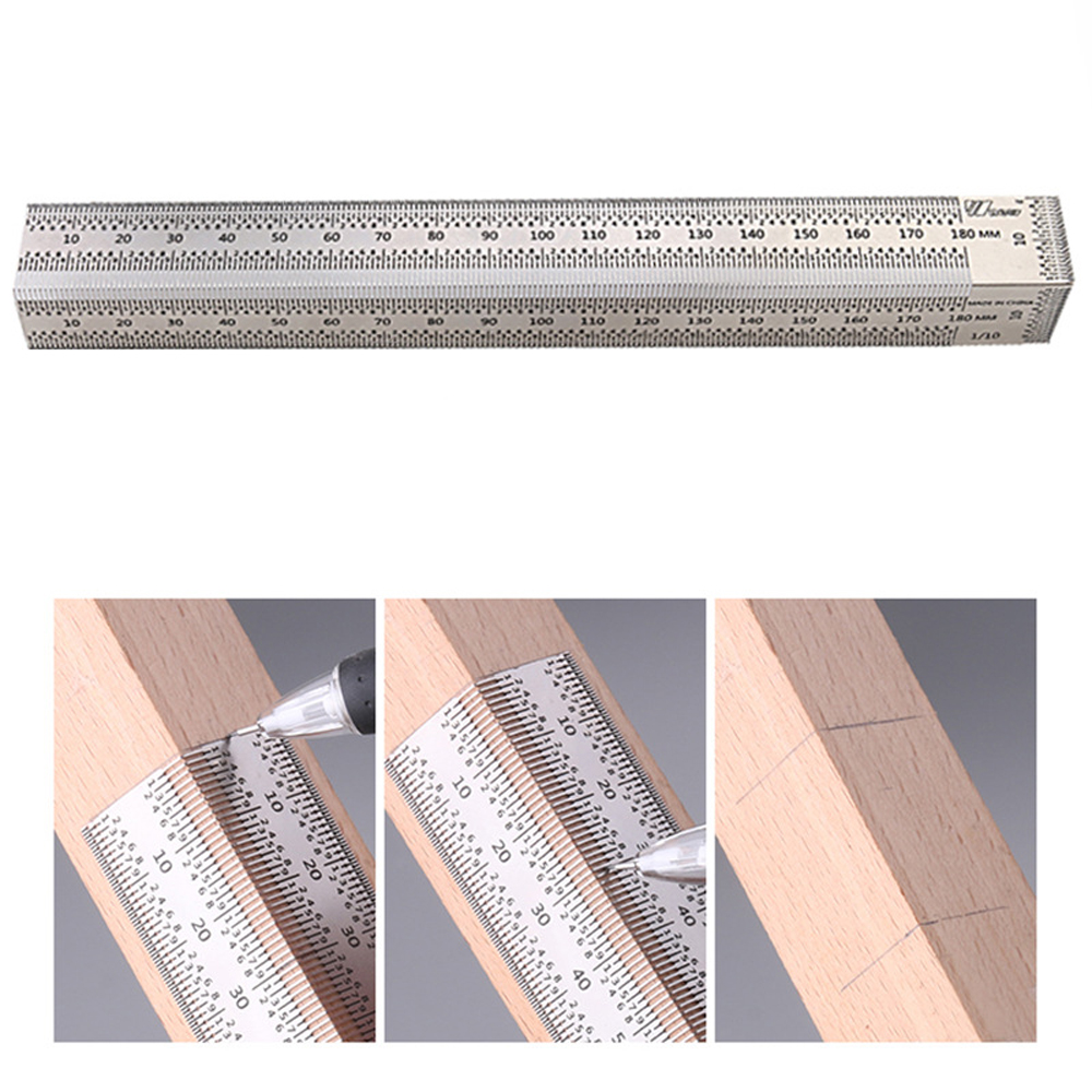 Stainless Woodworking Scribing - đánh giá và giá Woodworking Ruler