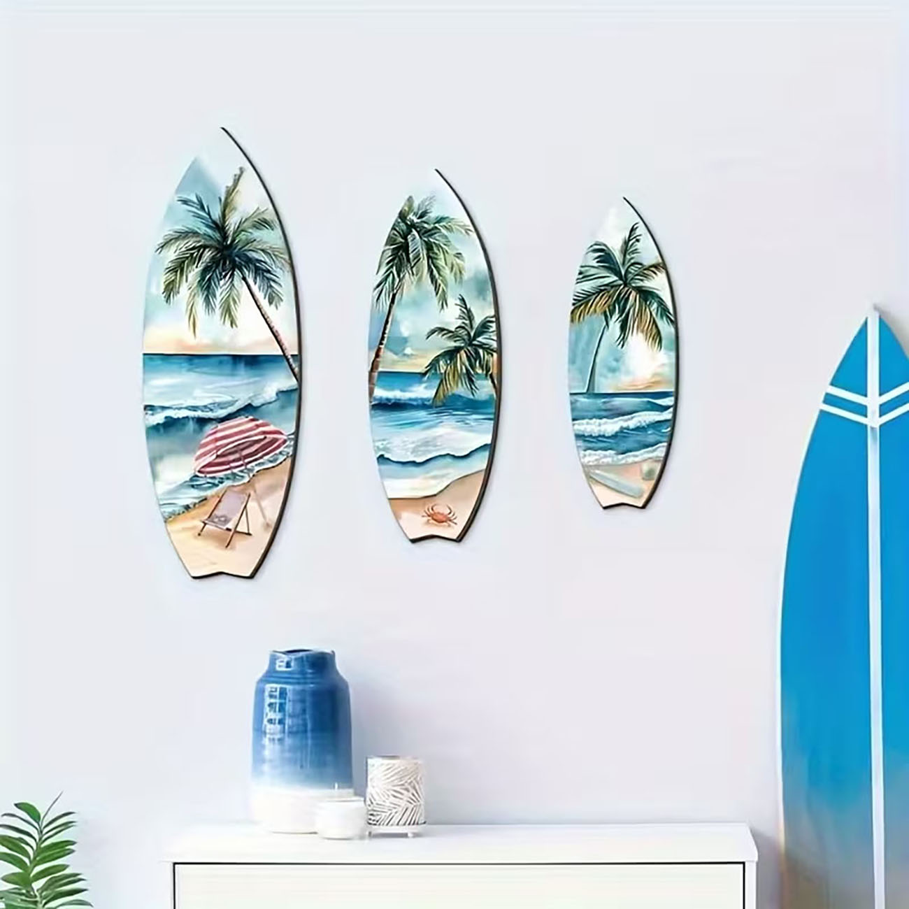 3pcs Ocean View Surfboard Wood - đánh giá và giá Woodworking Room