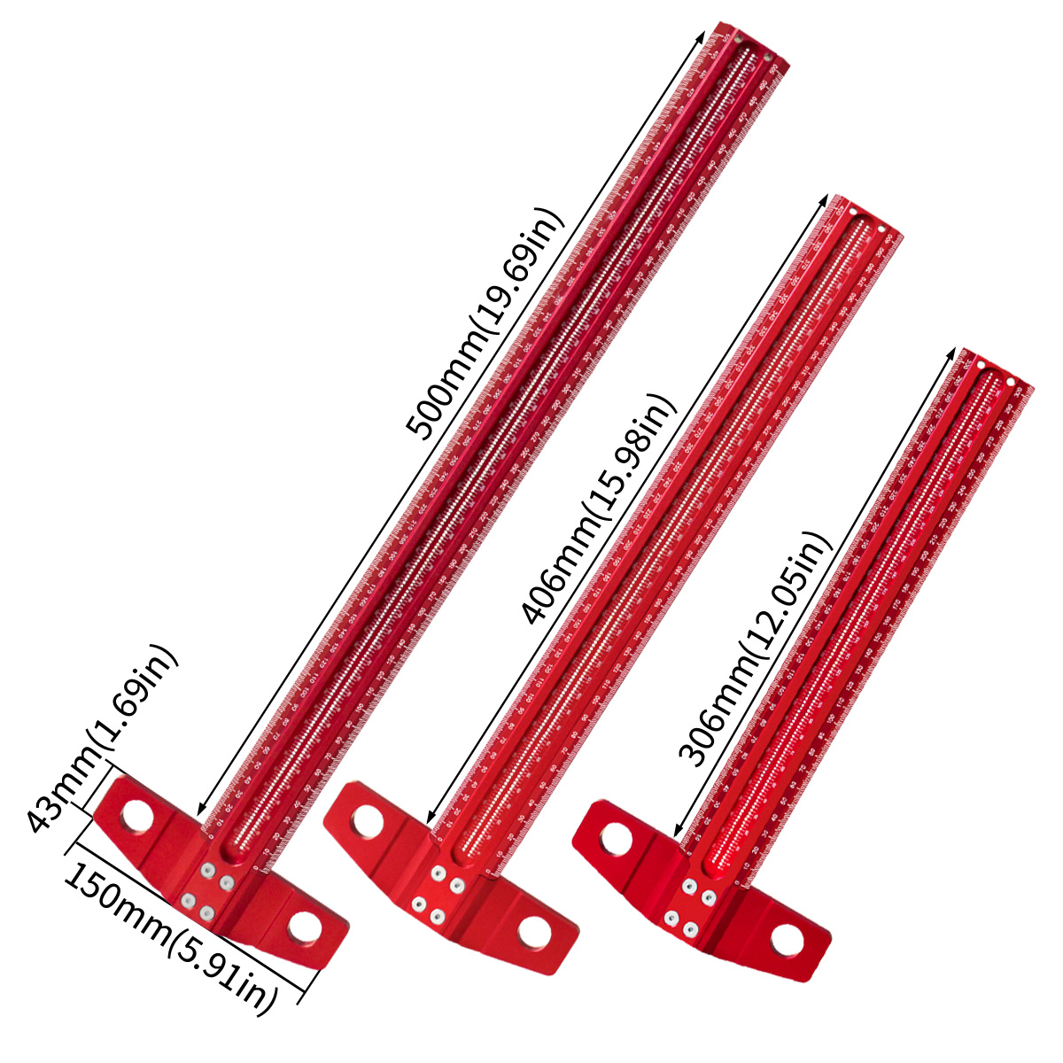 Woodworking T‑Ruler Aluminum A - đánh giá và giá Woodworking Marking Gauge