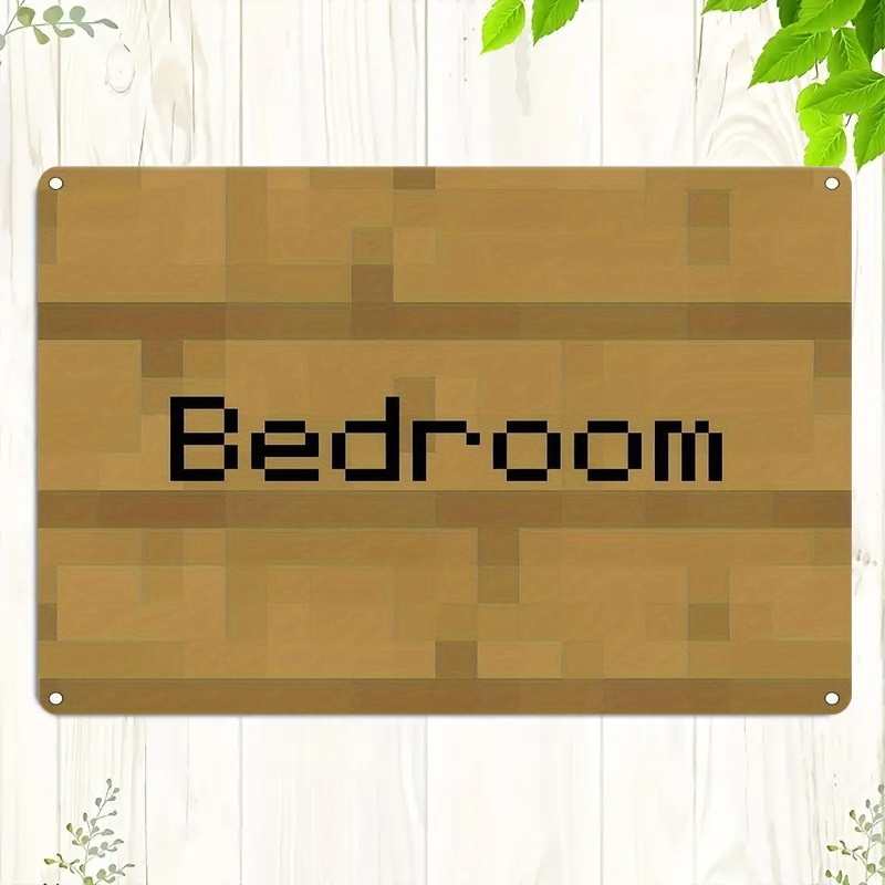 Vintage Pixel Art Bedroom Sign - đánh giá và giá Woodworking Room