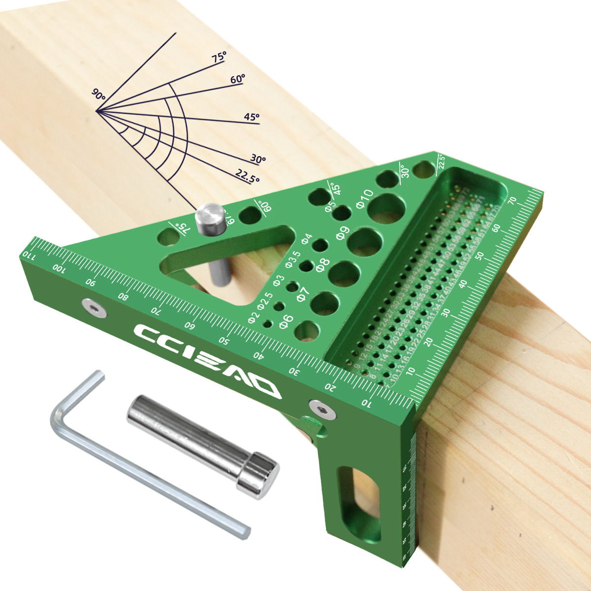 Carpenter Square 3D Multi Angl - đánh giá và giá Woodworking Ruler