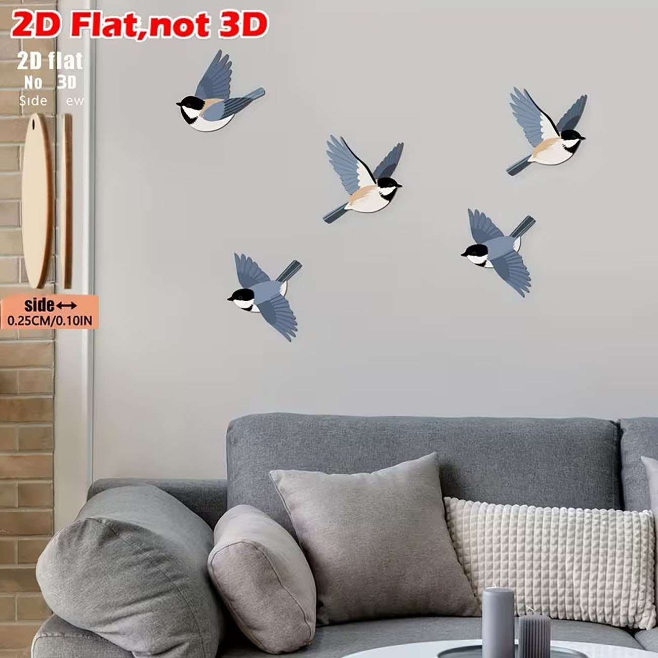 2D Flat Swallow Wooden Wall De - đánh giá và giá Woodworking Room