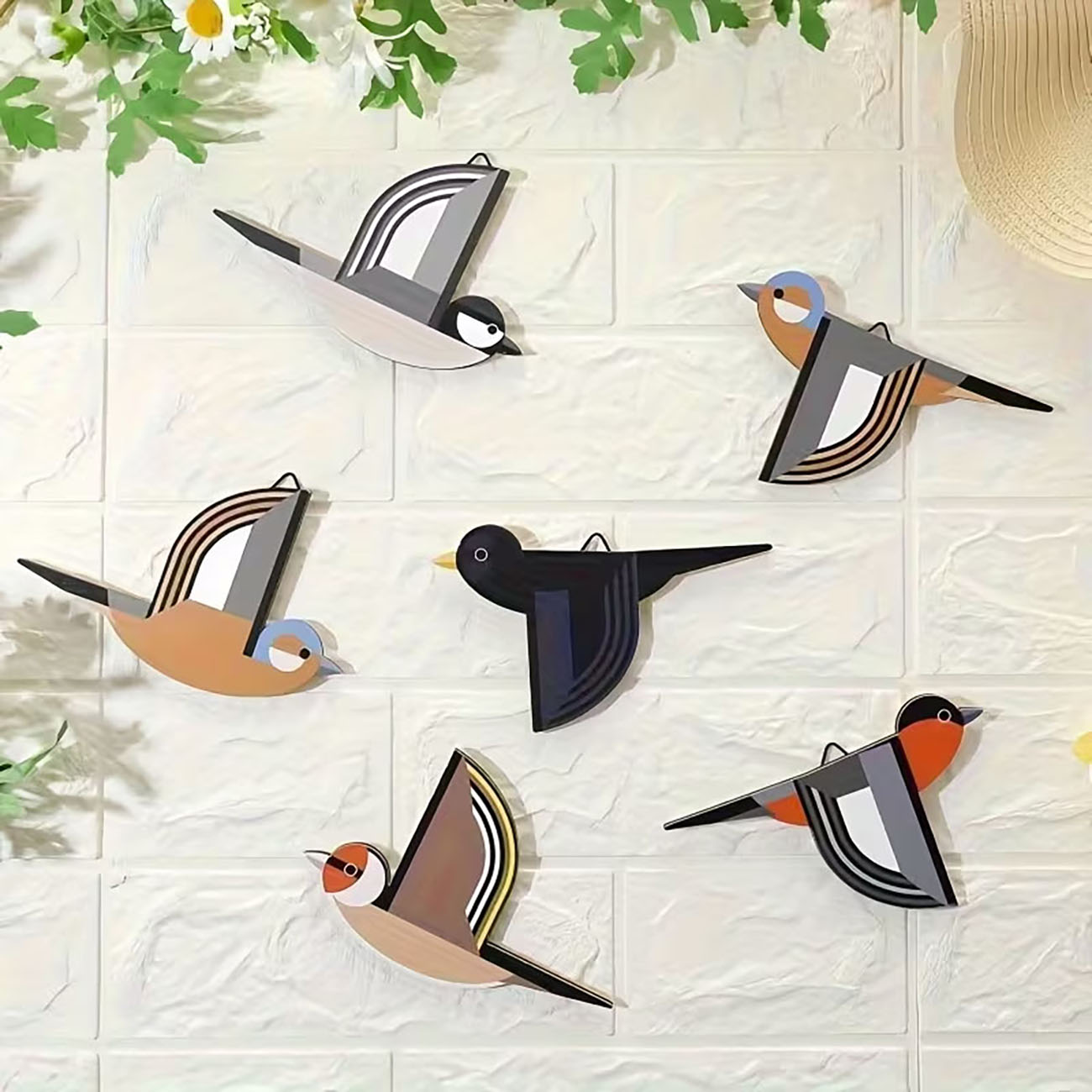 2D Flat Swallow Wooden Wall De - đánh giá và giá Woodworking Room