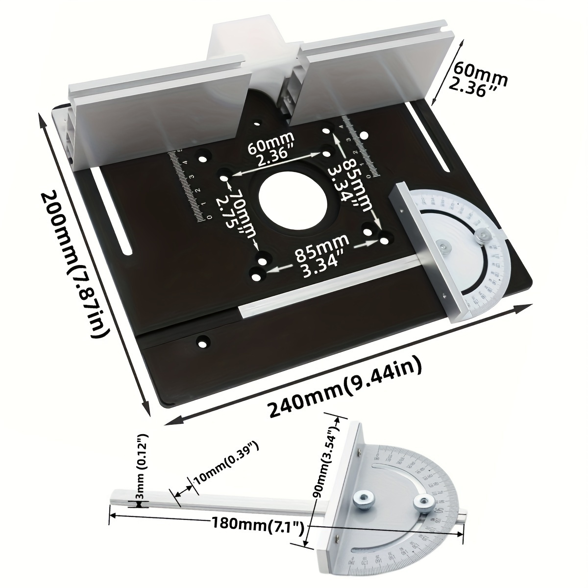 Aluminum Router Desktop Insert - đánh giá và giá Woodworking Boards