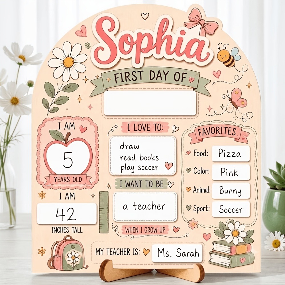 Custom Name First Day of Schoo - đánh giá và giá Woodworking Boards