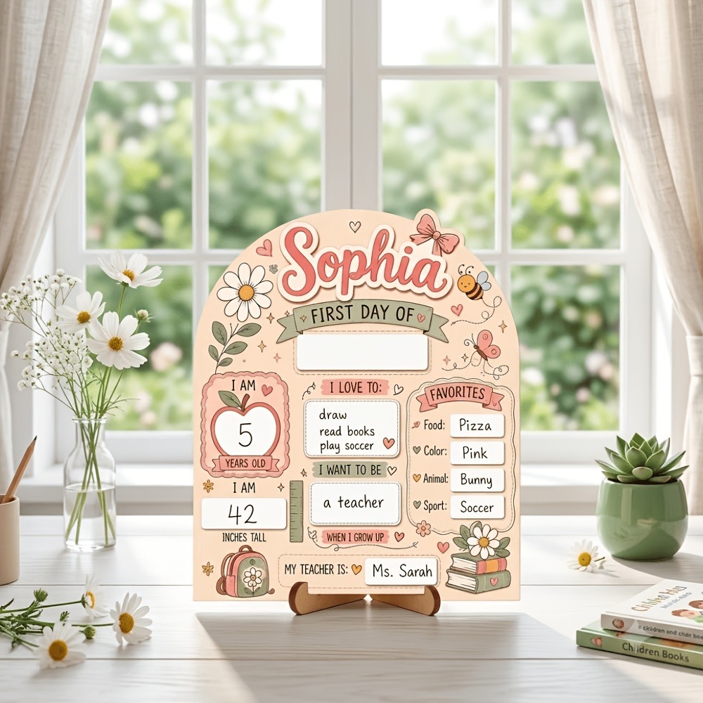 Custom Name First Day of Schoo - đánh giá và giá Woodworking Boards