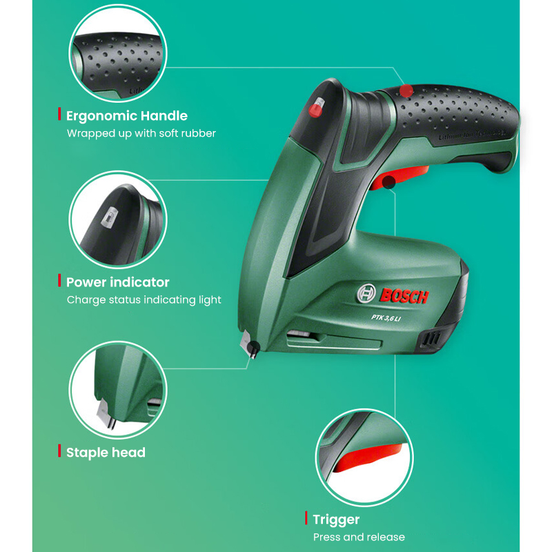 Bosch PTK 3.6 Li Cordless Nail - đánh giá và giá Woodworking Nails