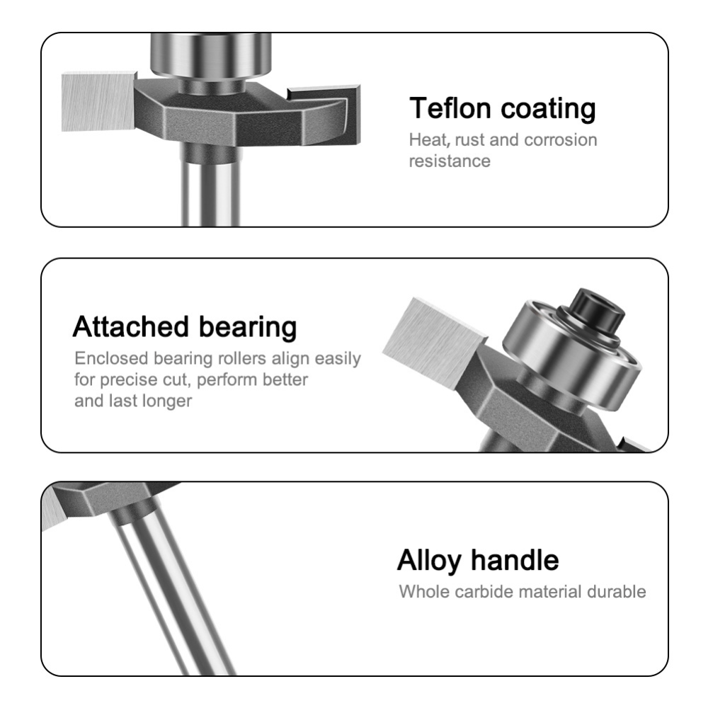 1/4-1/2 Handle Ball Bearing T- - đánh giá và giá Woodworking Boards