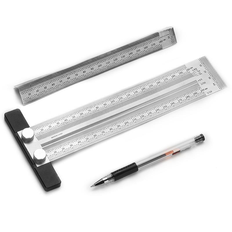 【HG】High Precision T Type Hole - đánh giá và giá Woodworking Ruler