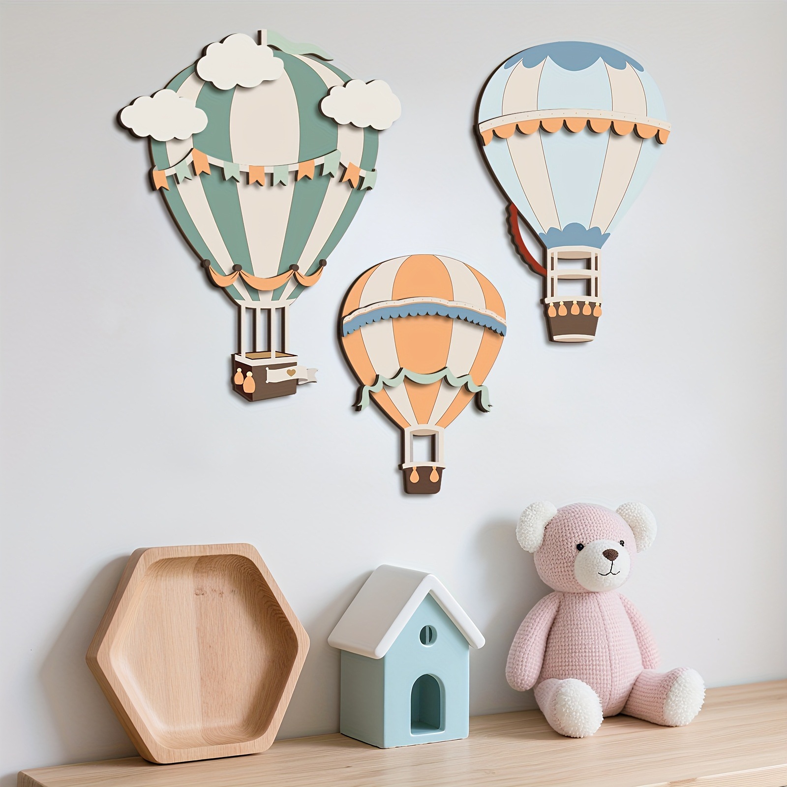 3D Cute Colorful Hot Air Ballo - đánh giá và giá Woodworking Room