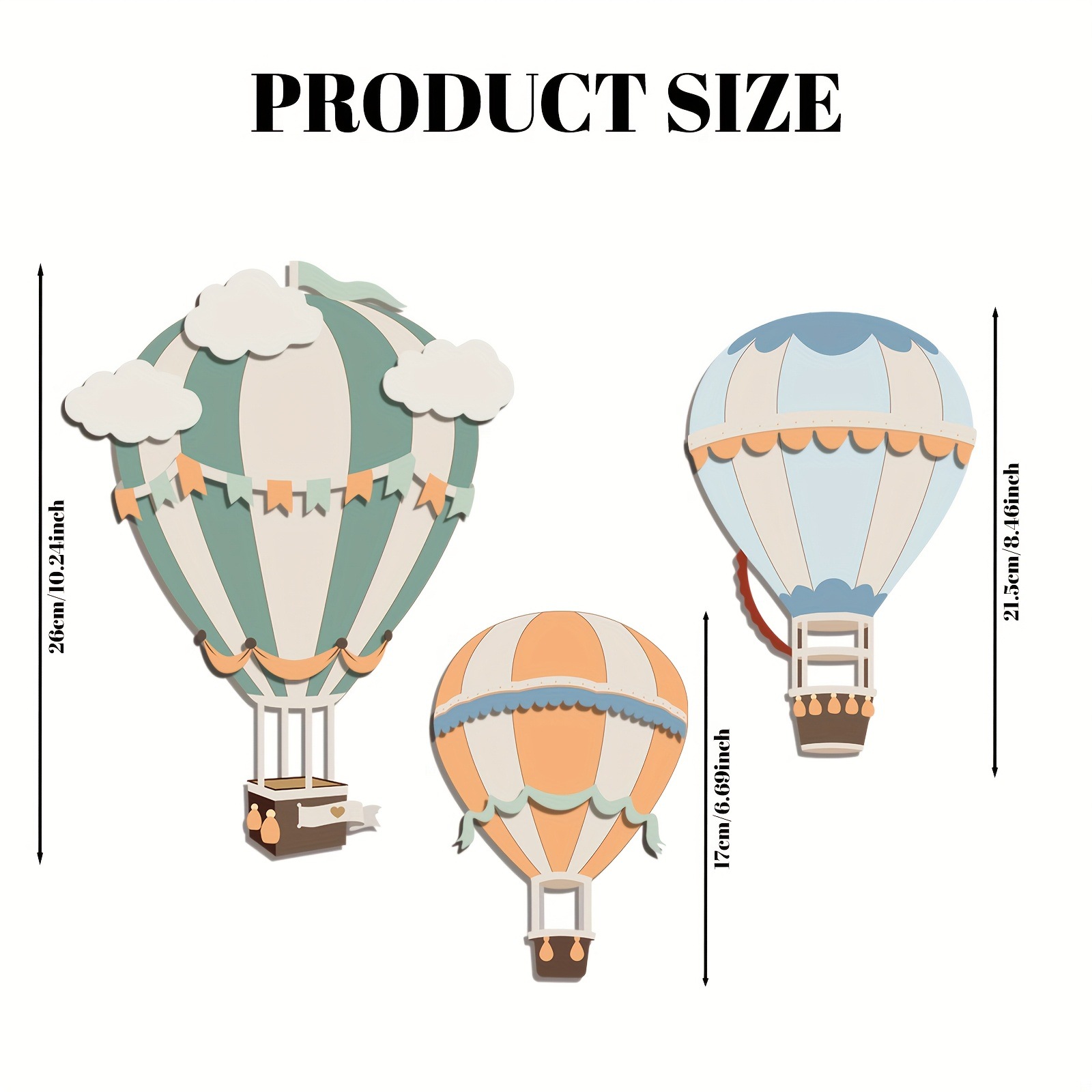 3D Cute Colorful Hot Air Ballo - đánh giá và giá Woodworking Room