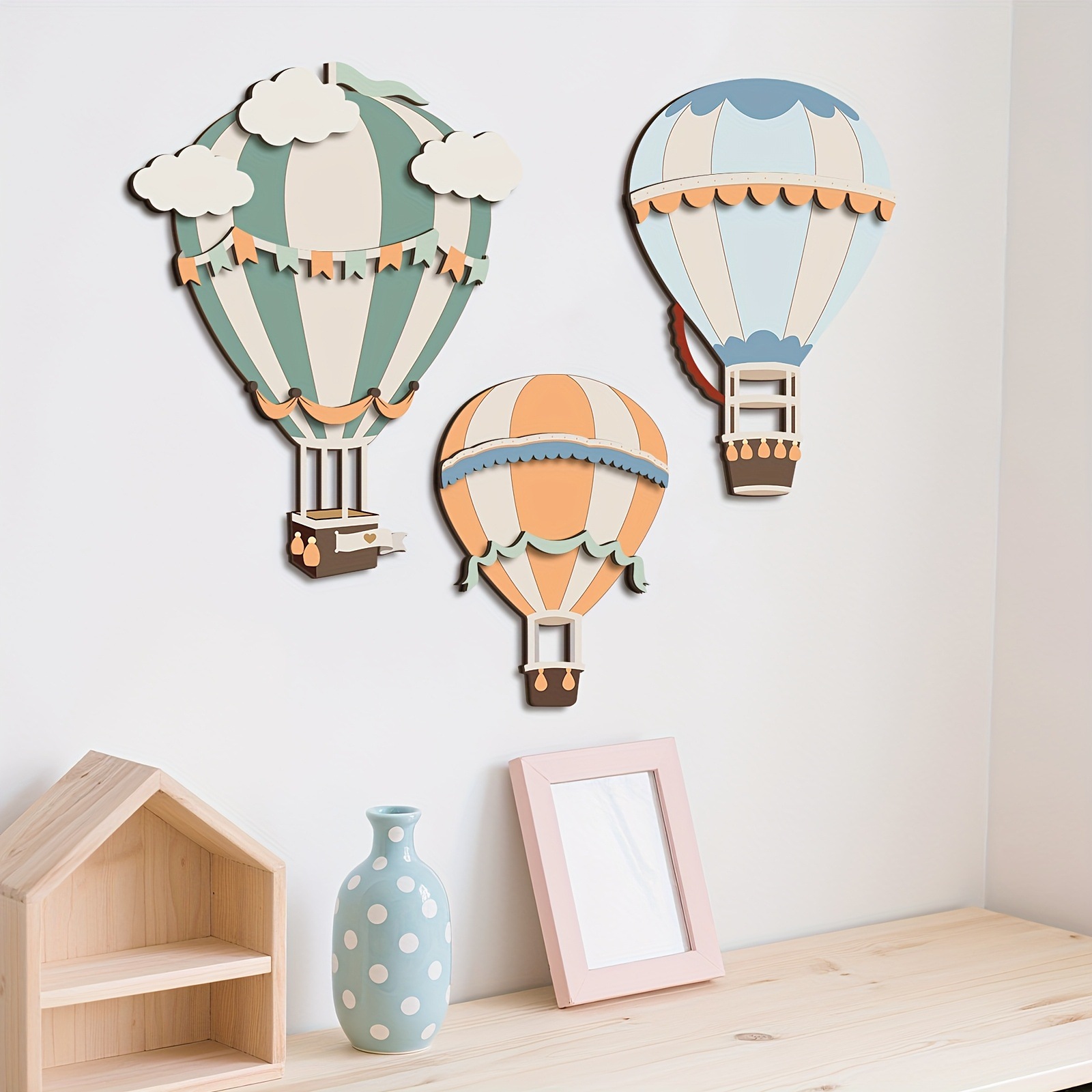 3D Cute Colorful Hot Air Ballo - đánh giá và giá Woodworking Room