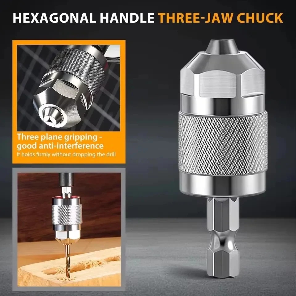 3-Jaw Keyless Drill Chuck Adap - đánh giá và giá Woodworking Essentials