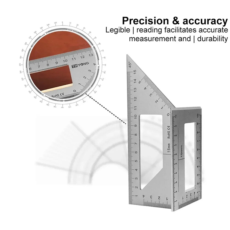 Multifunctional Angle Ruler 45 - đánh giá và giá Woodworking Marking Gauge