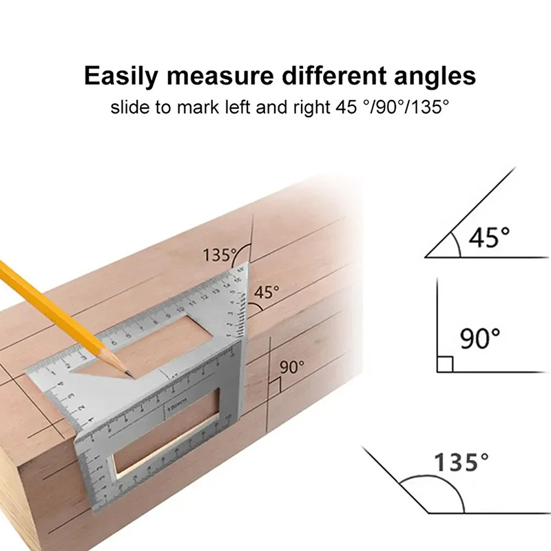 Multifunctional Angle Ruler 45 - đánh giá và giá Woodworking Marking Gauge